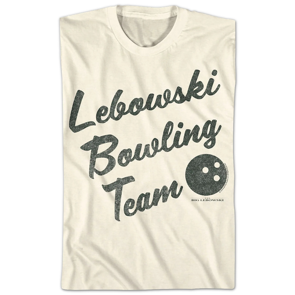 Lebowski Bowling Team Shirt Big Lebowski Graphic Tee Funny Movie Fan Shirt